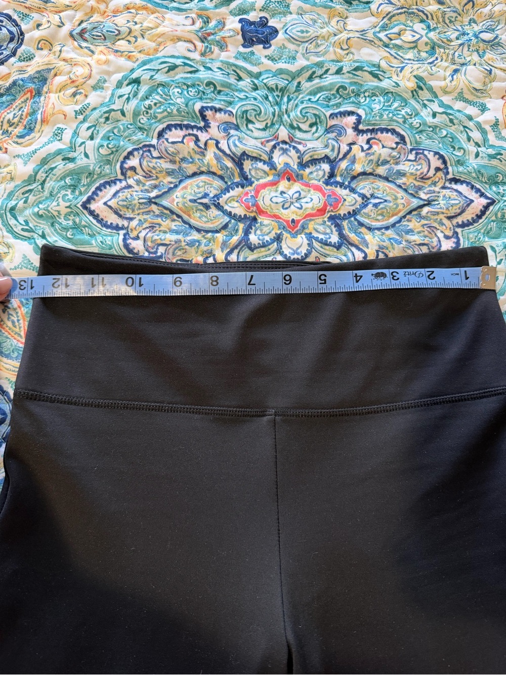 Zyia Active Women's Black High-Waist Flared Pants - Picture 6 of 9